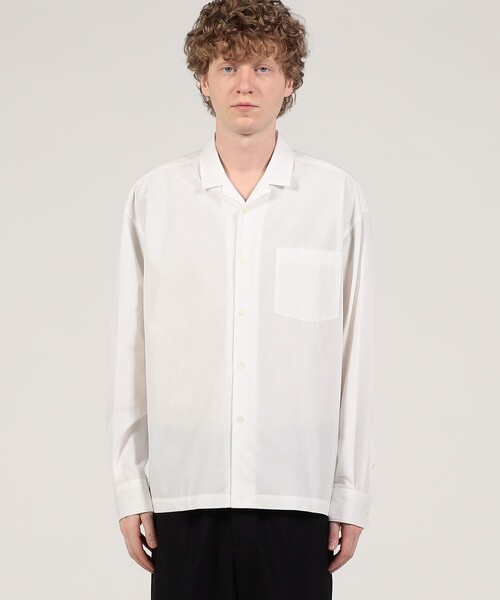 EDITION（エディション）の「オーガニックタイプライター レギュラーシャツ（シャツ/ブラウス・メンズ・ブルー/ブラック/ホワイト・M/S）」の5枚目の写真