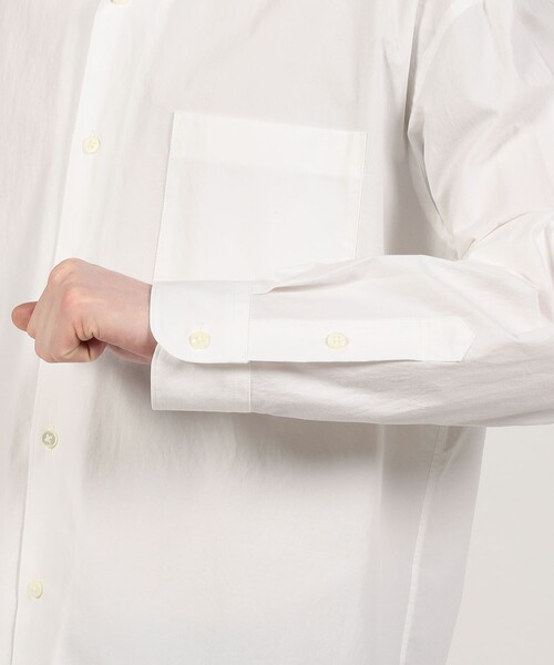 EDITION（エディション）の「オーガニックタイプライター レギュラーシャツ（シャツ/ブラウス・メンズ・ブルー/ブラック/ホワイト・M/S）」の9枚目の写真