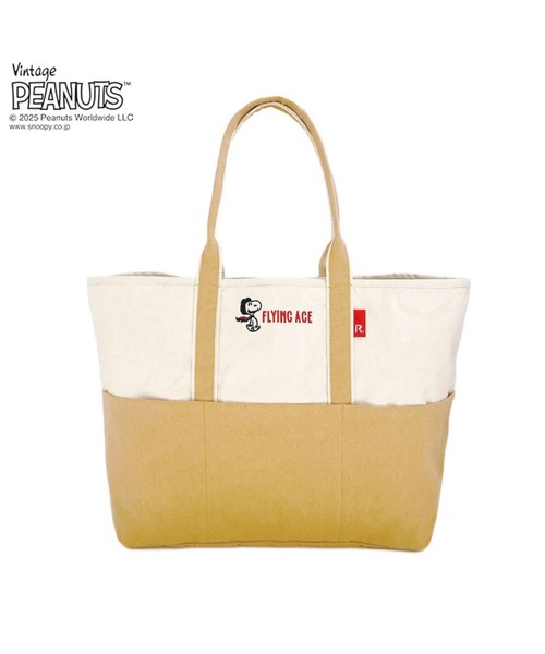 Vintage PEANUTS(ビンテージピーナッツ)の「ルートート / IP.グランデ.PEANUTS-0D(トートバッグ・レディース・ピンク系その他/ベージュ系その他/ブルー系その他・FREE)」の2枚目の写真