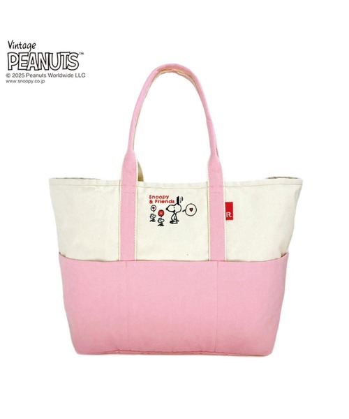 Vintage PEANUTS(ビンテージピーナッツ)の「ルートート / IP.グランデ.PEANUTS-0D(トートバッグ・レディース・ピンク系その他/ベージュ系その他/ブルー系その他・FREE)」の3枚目の写真