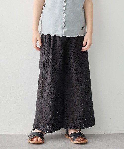 UNUSED レーヨンワイドパンツ Cotton Mix Warp Jersey ラップワイドパンツ(37332853-2024