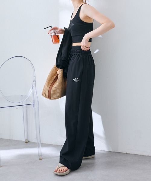 PUAL CE CIN（ピュアルセシン）の「【水陸両用】ナイロンストレッチパンツ（ラッシュガード・レディース・ベージュ/ブラック・FREE）」の13枚目の写真