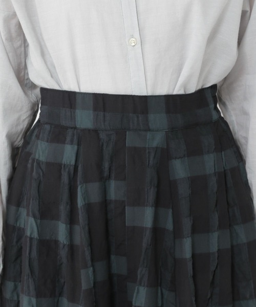 studio CLIP(スタディオクリップ)の「シアーチェックフレアスカート(スカート・レディース・ブラック/キャメル・FREE)」の19枚目の写真
