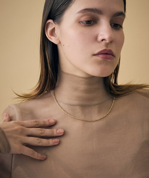 ete bijoux（エテビジュー）の「ロープチェーン ネックレス（ネックレス・レディース・イエローゴールド・FREE）」の2枚目の写真