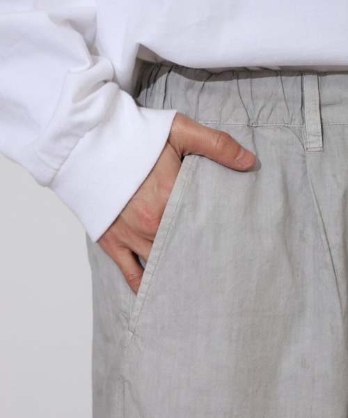 many men many mind（メニーメンメニーマインド）の「MANYMENMANYMINDS セットアップ ピグメント マルチポケット 半袖シャツ＆ショートパンツ（セットアップ・メンズ・ブルー/チャコール/サンドベージュ・L/M）」の15枚目の写真