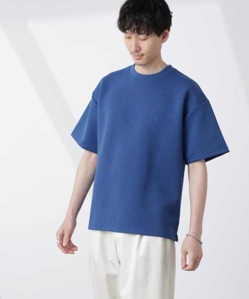 NANO universe（ナノユニバース）の「オリジナルフクレジャガードTシャツ（Tシャツ/カットソー・メンズ・ホワイト/ライトグレー/ブルー/スミクロ・S/M/L）」の4枚目の写真