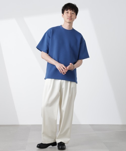 NANO universe（ナノユニバース）の「オリジナルフクレジャガードTシャツ（Tシャツ/カットソー・メンズ・ホワイト/ライトグレー/ブルー/スミクロ・S/M/L）」の17枚目の写真