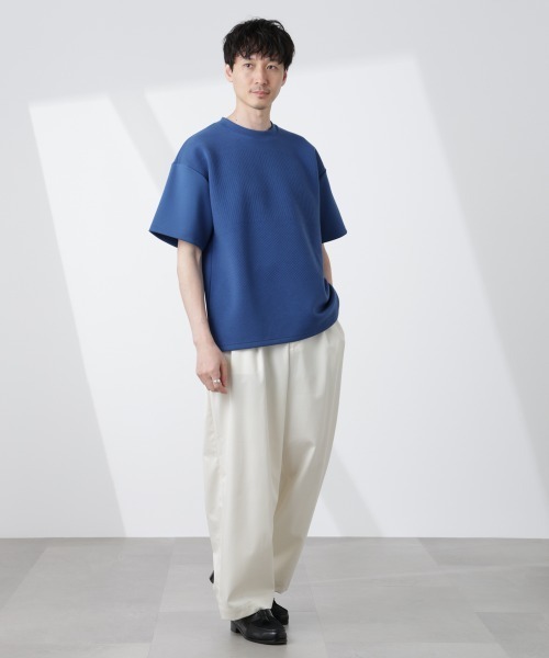 NANO universe（ナノユニバース）の「オリジナルフクレジャガードTシャツ（Tシャツ/カットソー・メンズ・ホワイト/ライトグレー/ブルー/スミクロ・S/M/L）」の18枚目の写真