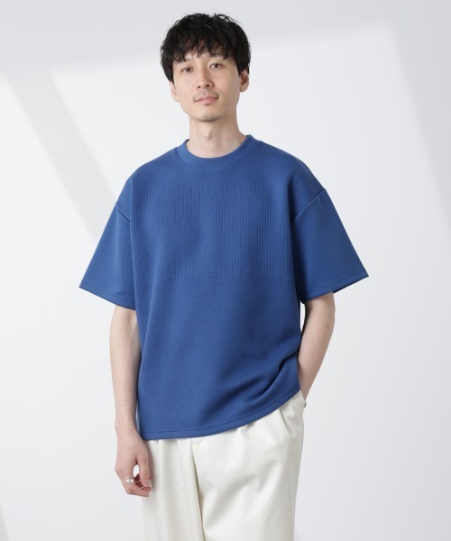 NANO universe（ナノユニバース）の「オリジナルフクレジャガードTシャツ（Tシャツ/カットソー・メンズ・ホワイト/ライトグレー/ブルー/スミクロ・S/M/L）」の14枚目の写真