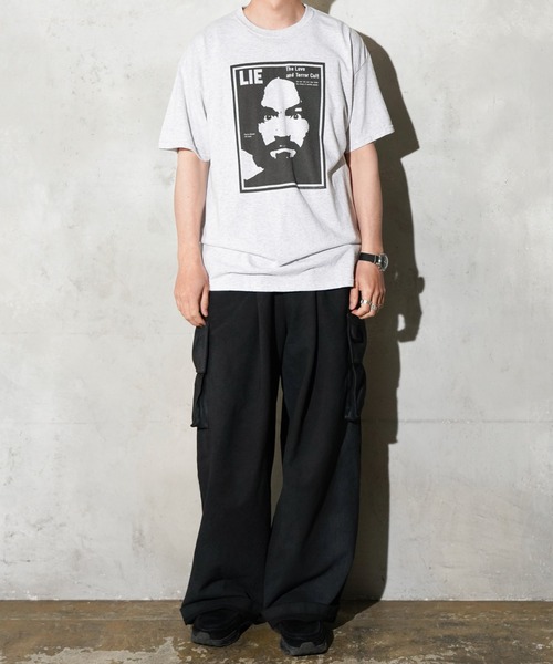 【再値下レア】ガンズ・アンド・ローゼズ チャールズ・マンソン Tシャツ ブラック チャールズマンソン Tシャツ アクセル・ローズ GUNS N'ROSES