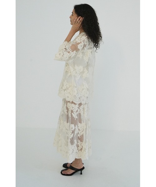 CLANE(クラネ)の「CLANE/クラネ/SHEER FLOWER LACE SKIRT(スカート・レディース・アイボリー・1)」の18枚目の写真