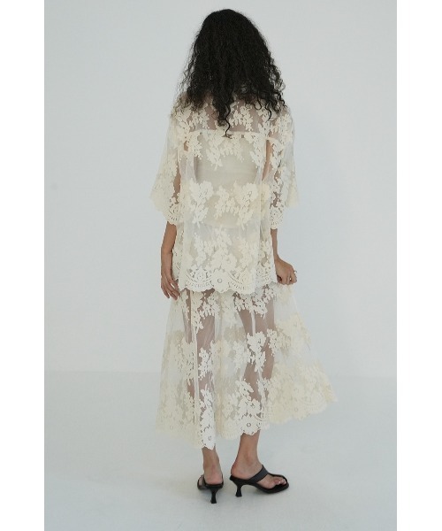 CLANE(クラネ)の「CLANE/クラネ/SHEER FLOWER LACE SKIRT(スカート・レディース・アイボリー・1)」の21枚目の写真