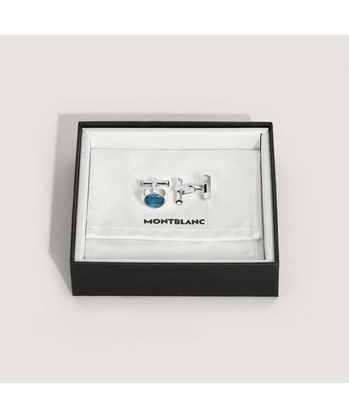 MONTBLANC（モンブラン）の「カフリンクス ムーンフェイズ ムーブメント（カフリンクス・メンズ・ブルー・ONE SIZE）」の4枚目の写真
