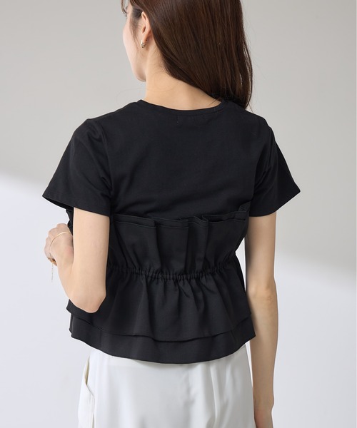 &. NOSTALGIA(アンドドットノスタルジア)の「【ZOZO限定】ビスチェレイヤード風プルオーバー(Tシャツ/カットソー・レディース・ブラック/グレイッシュベージュ・M)」の19枚目の写真
