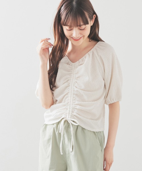 前ドロストトップス（Tシャツ/カットソー）｜Honeys（ハニーズ