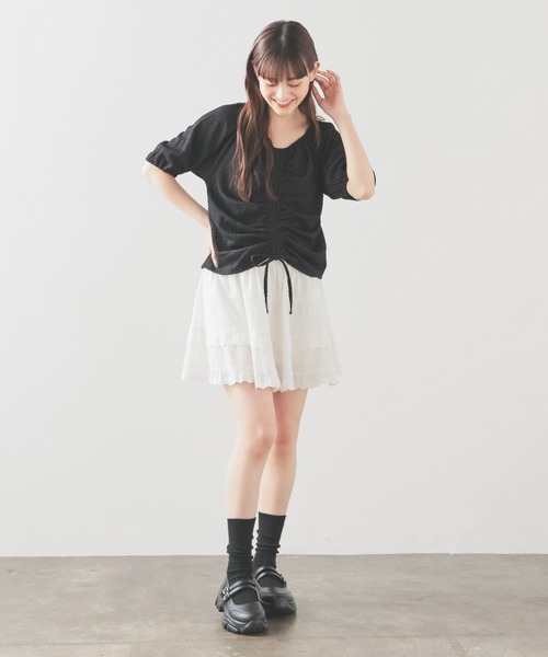 前ドロストトップス（Tシャツ/カットソー）｜Honeys（ハニーズ