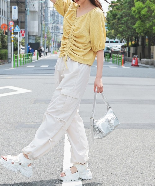 トップス shoooo SLY | SQUARE NECK CUT トップス (Tシャツ・カットソー(半袖