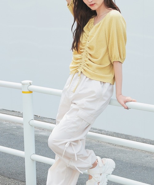 前ドロストトップス（Tシャツ/カットソー）｜Honeys（ハニーズ