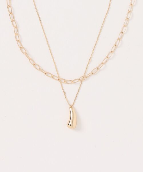 AMERICAN HOLIC（アメリカンホリック）の「2連ドロップトップネックレス（ネックレス・レディース・ゴールド/シルバー・FREE）」の9枚目の写真