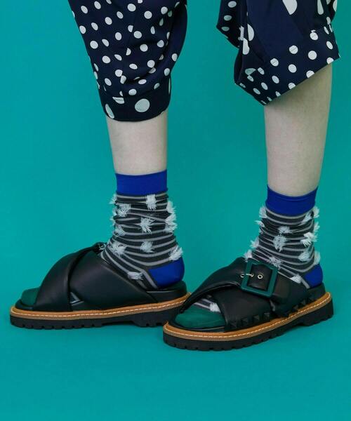 FRAPBOIS（フラボア）の「フェザソックス（ソックス/靴下・レディース・ベージュ/ブラック/ブルー・FREE）」の17枚目の写真