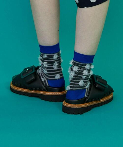 FRAPBOIS（フラボア）の「フェザソックス（ソックス/靴下・レディース・ベージュ/ブラック/ブルー・FREE）」の18枚目の写真