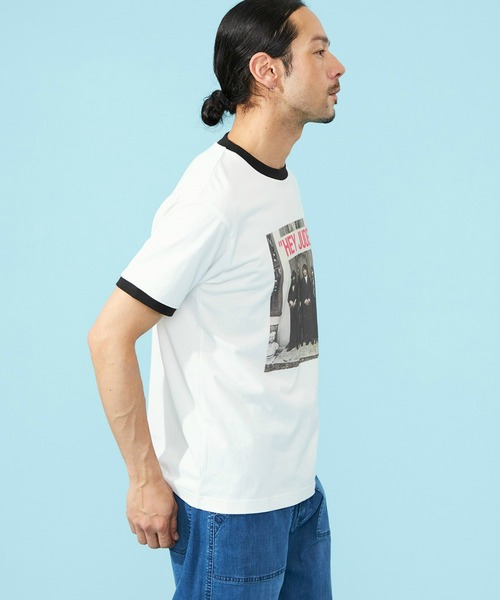 Lee（リー）の「Lee/リー【BEATLES】プリントリンガーTシャツ（Tシャツ/カットソー・メンズ・ホワイト系その他2/ホワイト系その他3・X-SMALL/SMALL/MEDIUM/LARGE）」の5枚目の写真