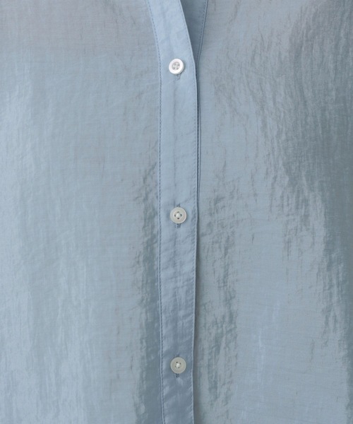 A part by(アパートバイ)の「ワイドスリーブショートシャツ(シャツ/ブラウス・レディース・ネイビー/アイボリー/ブルー系その他3・FREE)」の22枚目の写真