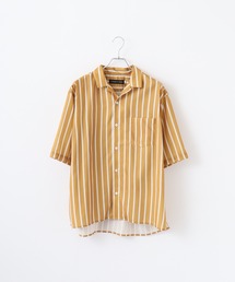 Print open short-sleeved shirt / 総柄プリント オープン半袖シャツ unisex