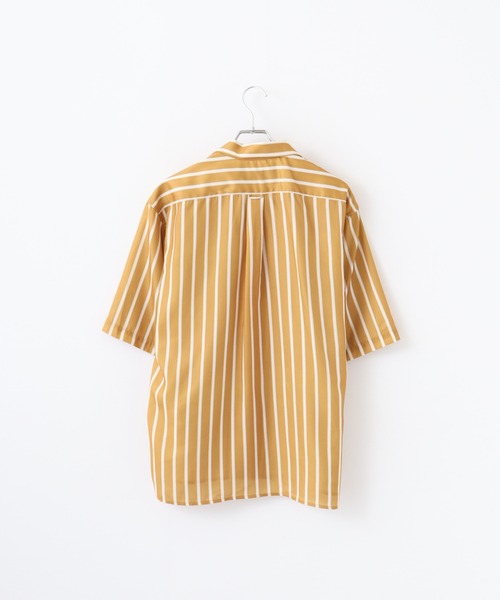 FUNALIVE(ファンアライブ)の「Print open short-sleeved shirt / 総柄プリント オープン半袖シャツ unisex(シャツ/ブラウス・メンズ・グレイッシュベージュ/ネイビー/マスタード/ブラック/アイボリー/ブルー・M/LL/L)」の16枚目の写真