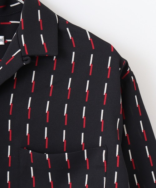 FUNALIVE(ファンアライブ)の「Print open short-sleeved shirt / 総柄プリント オープン半袖シャツ unisex(シャツ/ブラウス・メンズ・グレイッシュベージュ/ネイビー/マスタード/ブラック/アイボリー/ブルー・M/LL/L)」の20枚目の写真