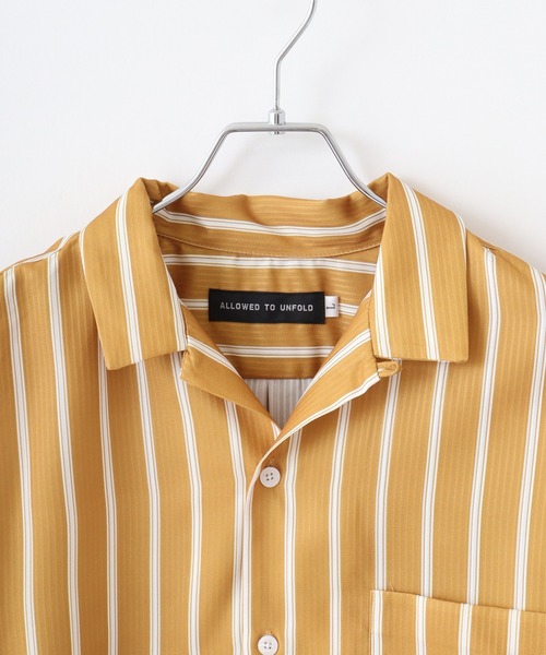 FUNALIVE(ファンアライブ)の「Print open short-sleeved shirt / 総柄プリント オープン半袖シャツ unisex(シャツ/ブラウス・メンズ・グレイッシュベージュ/ネイビー/マスタード/ブラック/アイボリー/ブルー・M/LL/L)」の12枚目の写真