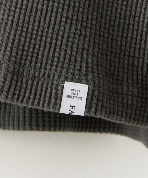 FACETASM（ファセッタズム）の「FACETASM/ファセッタズム WAFFLE KNIT TEE 半袖Tシャツ（Tシャツ/カットソー・メンズ・ミント/チャコール・5）」の10枚目の写真