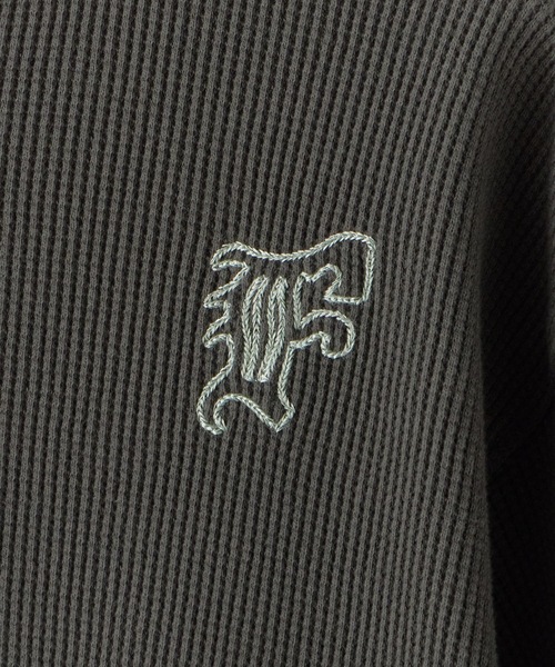 FACETASM（ファセッタズム）の「FACETASM/ファセッタズム WAFFLE KNIT TEE 半袖Tシャツ（Tシャツ/カットソー・メンズ・ミント/チャコール・5）」の6枚目の写真