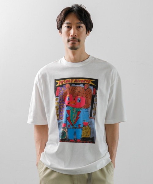 セール】【MEN , WOMEN】CAPSULE-T Rob Friday records SS Tee（T