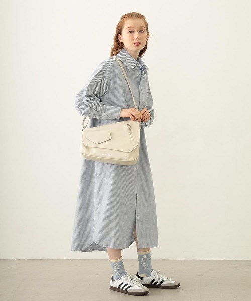 MILKFED.（ミルクフェド）の「ASYMMETRY FLAP BAG（ショルダーバッグ・レディース・オフホワイト/ブラック/バーガンディー・ONE SIZE）」の13枚目の写真