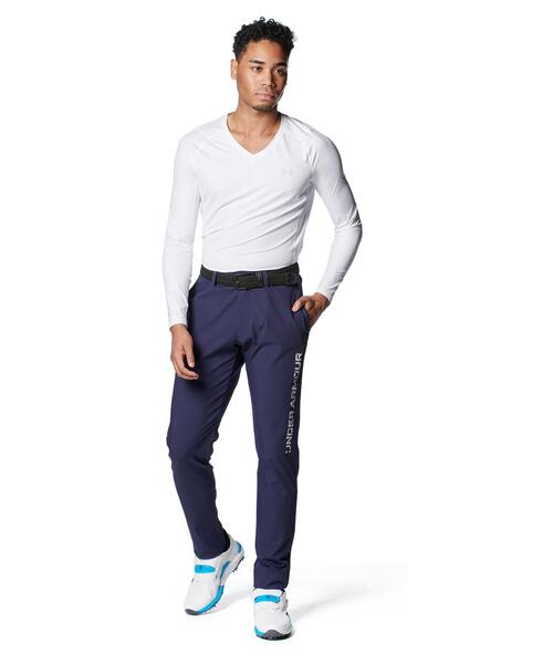 UNDER ARMOUR(アンダーアーマー)の「UAアイソチル フィッティド ロングスリーブ Vネックシャツ(ゴルフ/メンズ)(Tシャツ/カットソー・メンズ・ホワイト・XL/M/L/S/2XL)」の11枚目の写真
