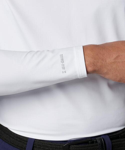UNDER ARMOUR(アンダーアーマー)の「UAアイソチル フィッティド ロングスリーブ Vネックシャツ(ゴルフ/メンズ)(Tシャツ/カットソー・メンズ・ホワイト・XL/M/L/S/2XL)」の15枚目の写真