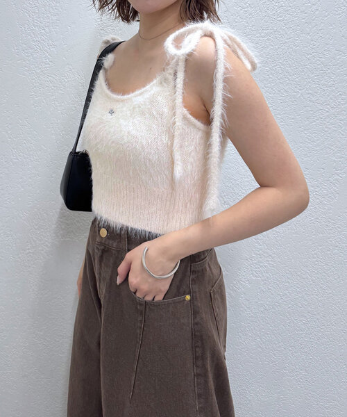 mline（エムライン）の「[mline]meシャギーベスト（ベスト・レディース・ベージュ/ピンク/アイボリー・FREE）」の15枚目の写真