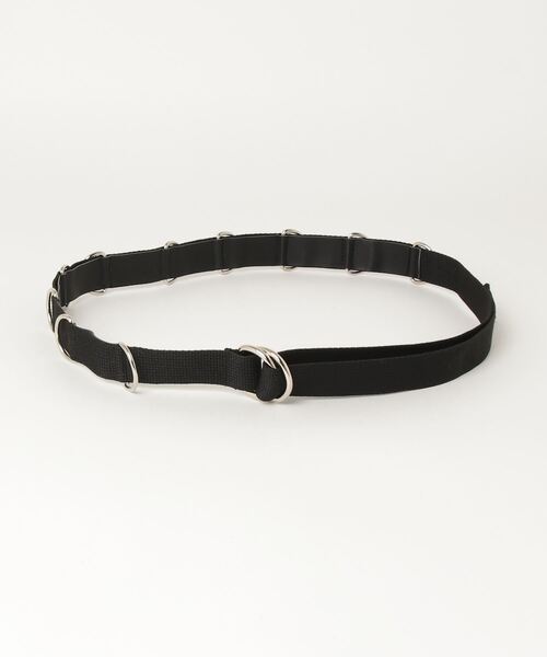 VACANCY（ヴァカンシー）の「メタリックリングロング丈ベルト（ベルト・レディース・ブラック・FREE）」の2枚目の写真