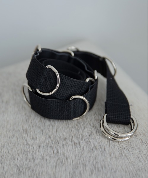 VACANCY（ヴァカンシー）の「メタリックリングロング丈ベルト（ベルト・レディース・ブラック・FREE）」の5枚目の写真