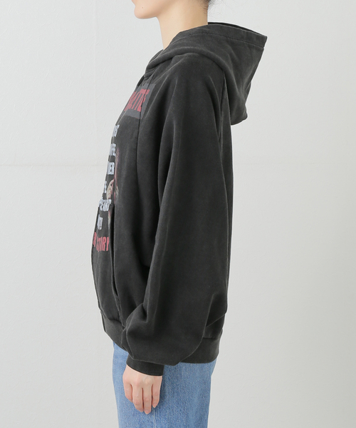 Oriens JOURNAL STANDARD(オリエンス ジャーナルスタンダード)の「【Praying/プレイング】 Girl and Cigarette Hoodie PRAY240887-0(パーカー・レディース・ブラック・X-SMALL)」の10枚目の写真