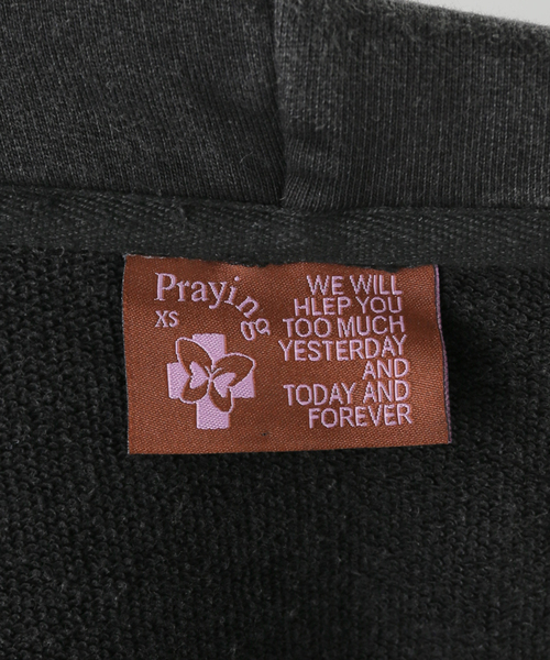 Oriens JOURNAL STANDARD(オリエンス ジャーナルスタンダード)の「【Praying/プレイング】 Girl and Cigarette Hoodie PRAY240887-0(パーカー・レディース・ブラック・X-SMALL)」の16枚目の写真