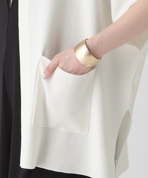 Elura（エルーラ）の「サマープロテクトフードジレ/495592（カーディガン/ボレロ・レディース・ホワイト/ブラック・FREE）」の12枚目の写真