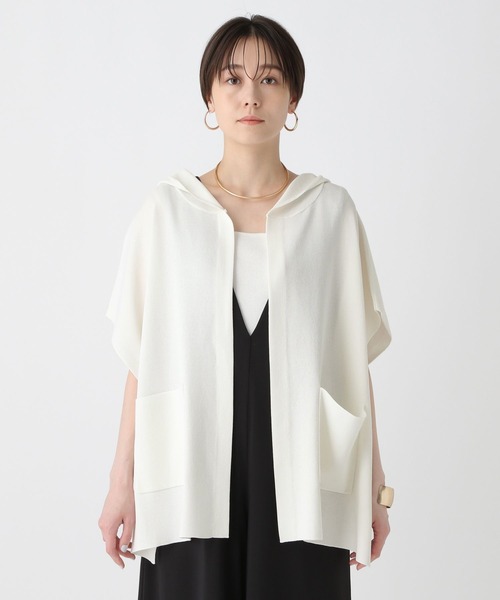 Elura（エルーラ）の「サマープロテクトフードジレ/495592（カーディガン/ボレロ・レディース・ホワイト/ブラック・FREE）」の7枚目の写真