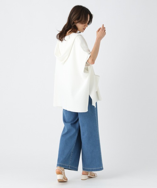 Elura（エルーラ）の「サマープロテクトフードジレ/495592（カーディガン/ボレロ・レディース・ホワイト/ブラック・FREE）」の18枚目の写真