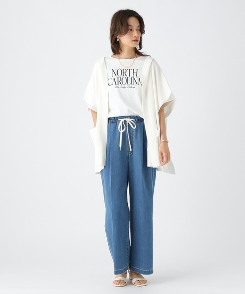 Elura（エルーラ）の「サマープロテクトフードジレ/495592（カーディガン/ボレロ・レディース・ホワイト/ブラック・FREE）」の19枚目の写真