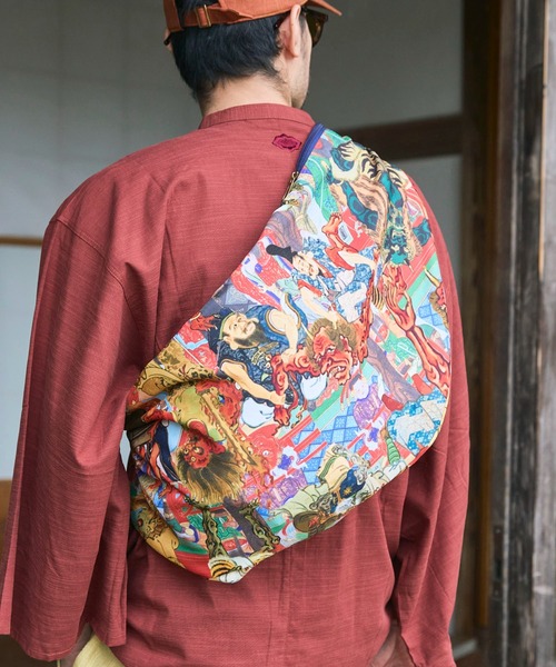 倭物やカヤ（ワモノヤカヤ）の「【倭物やカヤ】浮世色たすきバッグ（ショルダーバッグ・レディース・その他2/その他1/その他3/その他4・FREE）」の4枚目の写真
