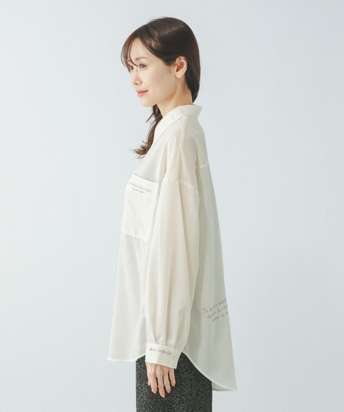 GLOBAL WORK(グローバルワーク)の「レタード刺繍シャツ/494039(シャツ/ブラウス・レディース・ホワイト/ストライプ・LARGE/MEDIUM)」の14枚目の写真