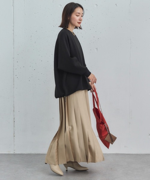 Doux archives（ドゥアルシーヴ）の「ランダムプリーツスカート（スカート・レディース・ネイビー/ベージュ/アイボリー・FREE）」の10枚目の写真
