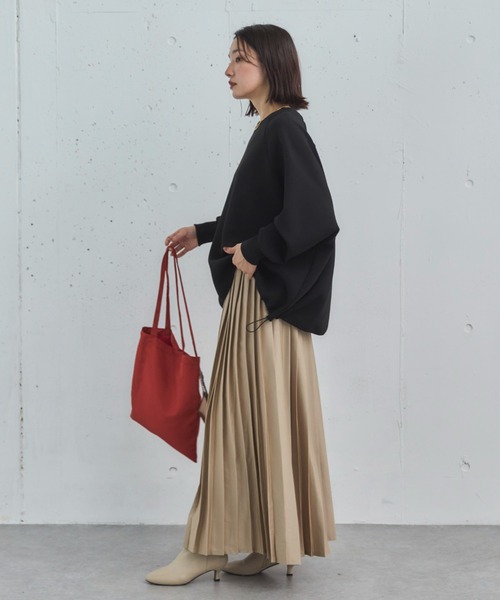 Doux archives（ドゥアルシーヴ）の「ランダムプリーツスカート（スカート・レディース・ネイビー/ベージュ/アイボリー・FREE）」の12枚目の写真